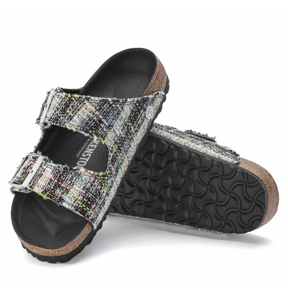 Birkenstock Arizona Rivet Logo US 6-6.5 tweed sandals - Picture 2 of 11